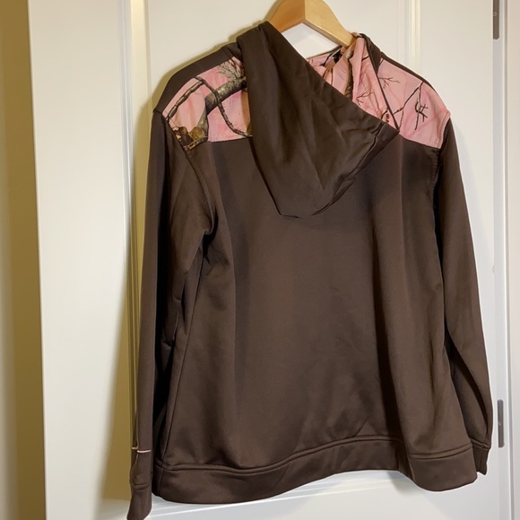 Habit brown and pink cedar branch hooded jackets - Picture 7 of 12